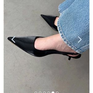 Oak + Fort kitten heel mule